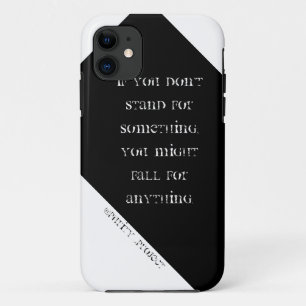 Ga voor iets staan; Je zou voor alles kunnen herfs iPhone 11 Hoesje