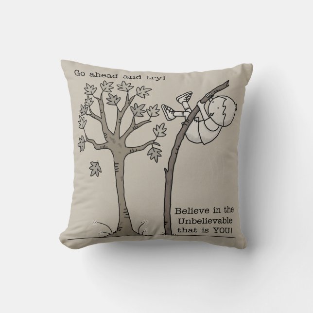 Ga vooruit en probeer het kussen (Voorkant)