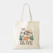 Ga waar je je het meest levendige inspiratie voelt tote bag (Achterkant)