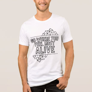 Ga waar je je het meeste leef voelt Tri-Blend shirt