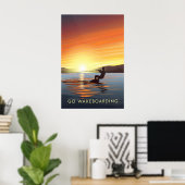 Ga Wakeboarden Reisposter Poster (Thuiskantoor)