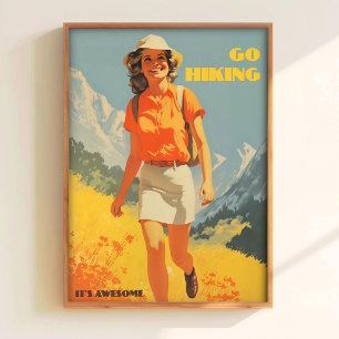 Ga Wandelen Print Retro Wandelbare Printbare Kampe