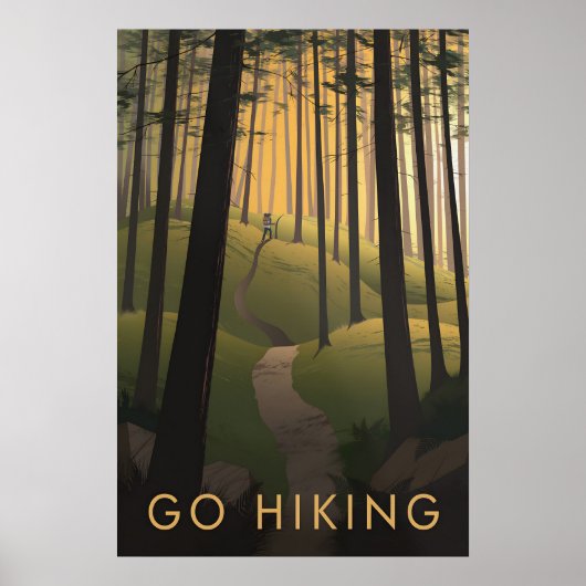 Ga Wandelreizen Reisposter Poster (Voorkant)