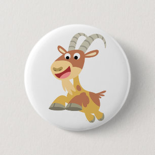 Ga weg! Button Badge (schattige cartoon geit)
