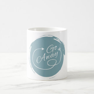 Ga weg Funny Typography Modern Arrow Minimalist Koffiemok