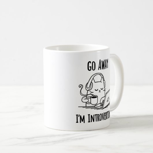 Ga weg ik ben introvert Mok (Voorkant rechts)