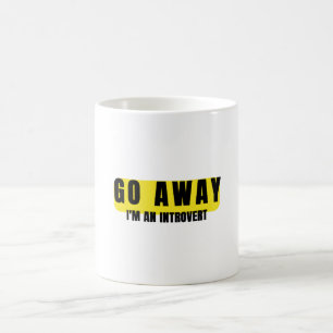 Ga weg Ik ben introverte koffie Mok