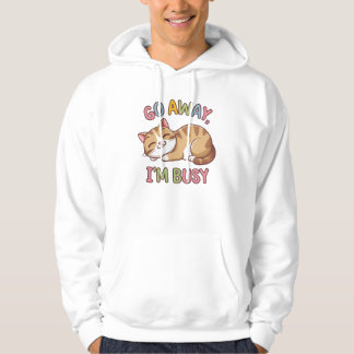 Ga weg, ik heb het druk hoodie