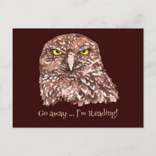 Ga weg, ik leest een gratis prijsopgave voor boekl briefkaart