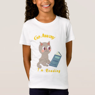 Ga weg, ik leest grappige kat-lezing t-shirt