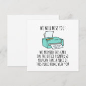 Ga weg Kaart voor collega of baas, Funny Going (Voorkant / Achterkant)