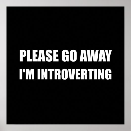 Ga weg met Introverteren Poster (Voorkant)