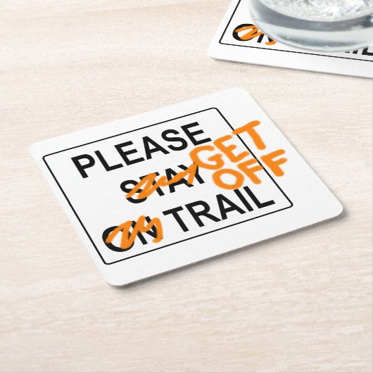 Ga weg met Onderzetter (Schuin)