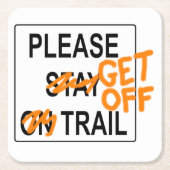 Ga weg met Onderzetter (Voorkant)