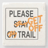 Ga weg met Onderzetter Stone (Voorkant)