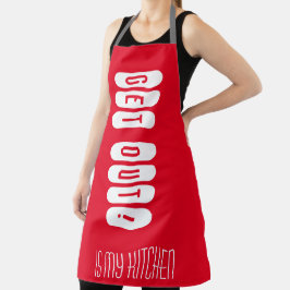 Ga weg, mijn keukenrood apron schort