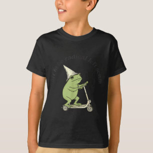 Ga weg om radicale linkse schorem grappige kikker t-shirt