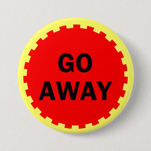 Ga weg ronde button 7,6 cm (Voorkant)