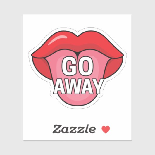 Ga weg sticker (Vel)