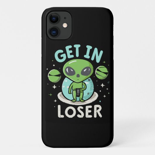 Ga Weg Verliezer Alien UFO Grappig Case-Mate iPhone Case (Achterkant)