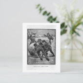 Ga weg!  Victoriaans kerst Feestdagenkaart (Staand voorkant)