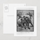 Ga weg!  Victoriaans kerst Feestdagenkaart (Voorkant / Achterkant)