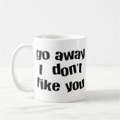 Ga weg, wit koffiemok (Links)