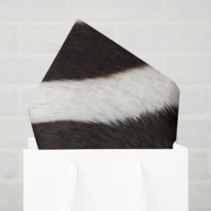 Ga wild zebra streep zwart wit nep bont look tissuepapier