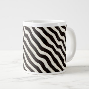 Ga wild zebra streep zwart wit nepbont look extra grote beker