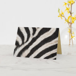 Ga wild zebra streep zwart wit nepbont look  kaart