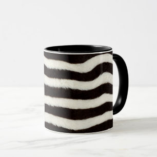 Ga wild zebra streep zwart wit nepbont look mok