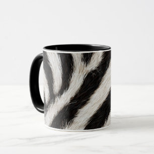 Ga wild zebra streep zwart wit nepbont look mok