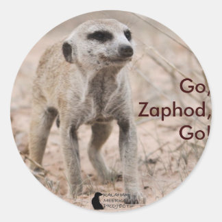 Ga, Zaphod, ga! -Sticker Ronde Sticker