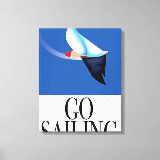 Ga Zeilen Canvas Afdruk (Voorkant)