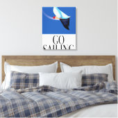 Ga Zeilen Canvas Afdruk (Insitu (Slaapkamer))