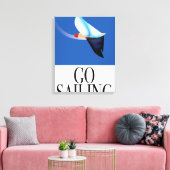 Ga Zeilen Canvas Afdruk (Insitu (Woonkamer))
