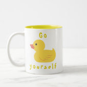 Ga zelf Duck Yourself Tweekleurige Koffiemok (Links)