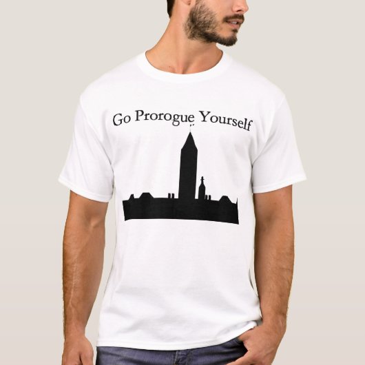 Ga zelf prorogue t-shirt (Voorkant)