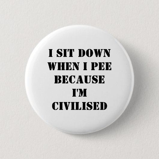 Ga zitten ronde button 5,7 cm (Voorkant)