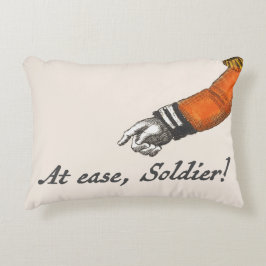 Ga zitten Soldaat Wijzen Hand Accent Cushion Kussen