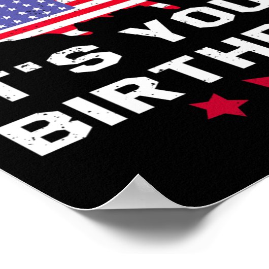 Ga zo snel mogelijk uw geboorte - 4 juli onafhanke poster (Hoek)