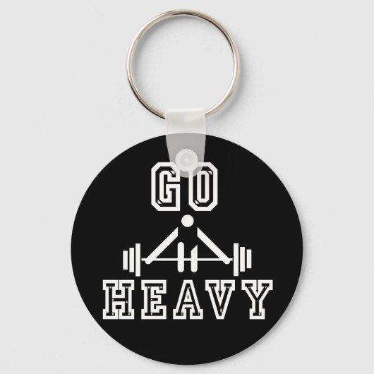Ga zwaar weg sleutelhanger (Voorkant)
