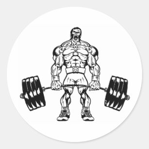 GA ZWARE OF GA HOME LOGO DRAAG RONDE STICKER