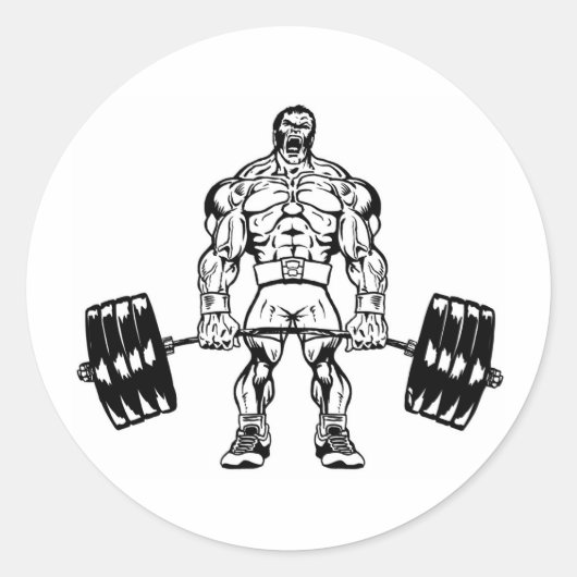 GA ZWARE OF GA HOME LOGO DRAAG RONDE STICKER (Voorkant)