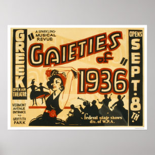Gaaieties Musical Revue 1936 WPA Poster