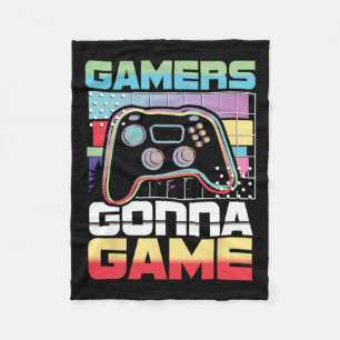Gaan Game Video Speler Gaming Grappig Fleece Deken