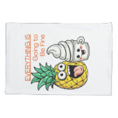 Gaan naar Fine Whip Ice Cream Funny Pineapple Kussensloop (Achterkant)