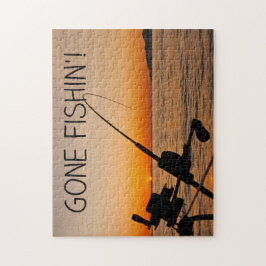Gaan vissen legpuzzel