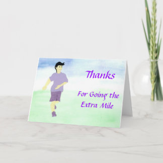 Gaand de Extra Mijl notecard Bedankkaart