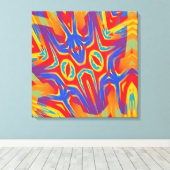 Gaap Over Baphometstraat Canvas Afdruk (Insitu (Houten vloer))